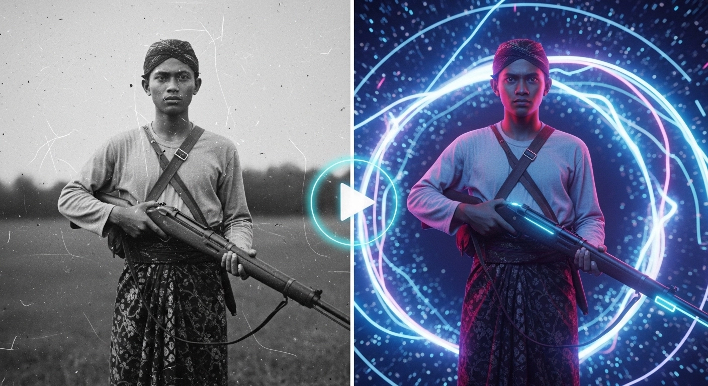 Cara Gue Bikin Foto Sejarah "Bernapas" Pakai AI Video